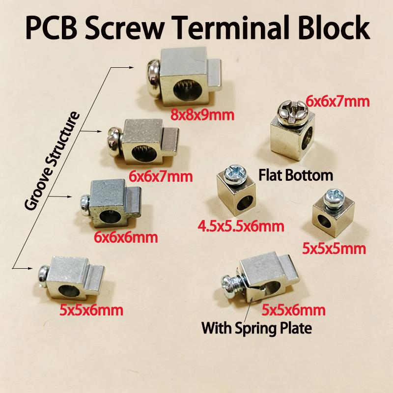 Screw Terminal Block - Bornier à vis carré en cuivre