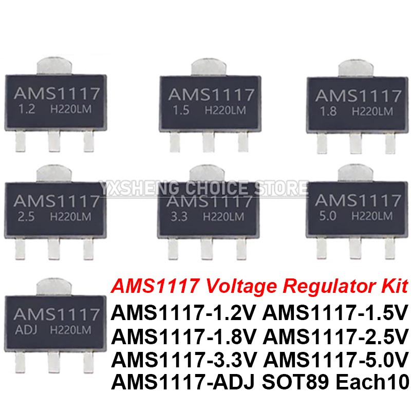 70 pièces = 7 types * 10 pièce - Ams1117 Module avis et prix