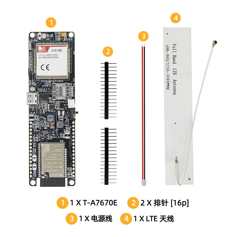 Module LILYGO T-A7670E ESP32,  - Esp32 Battery Holder Lipo avis et prix